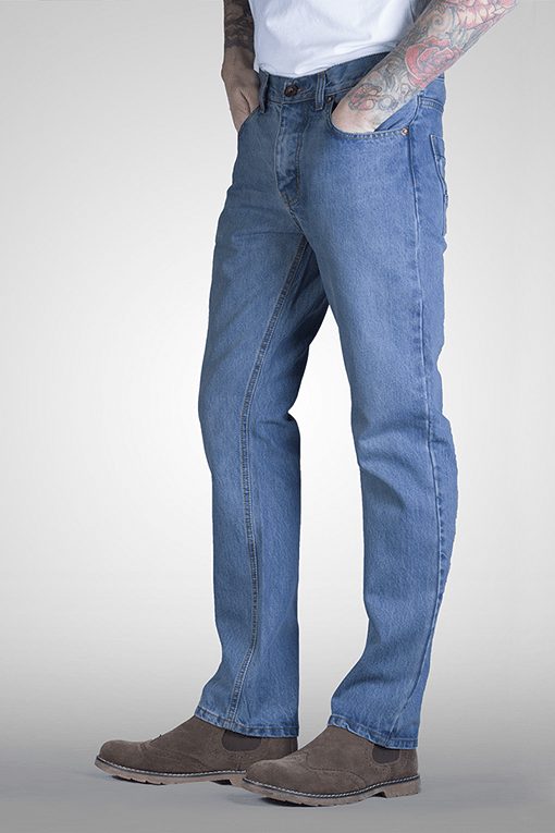 straight fit bleach ernie jeans
