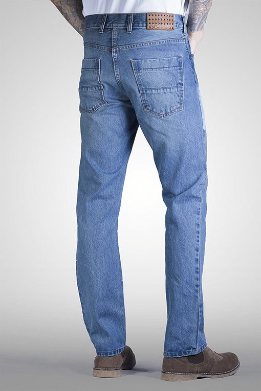 straight fit bleach ernie jeans back view