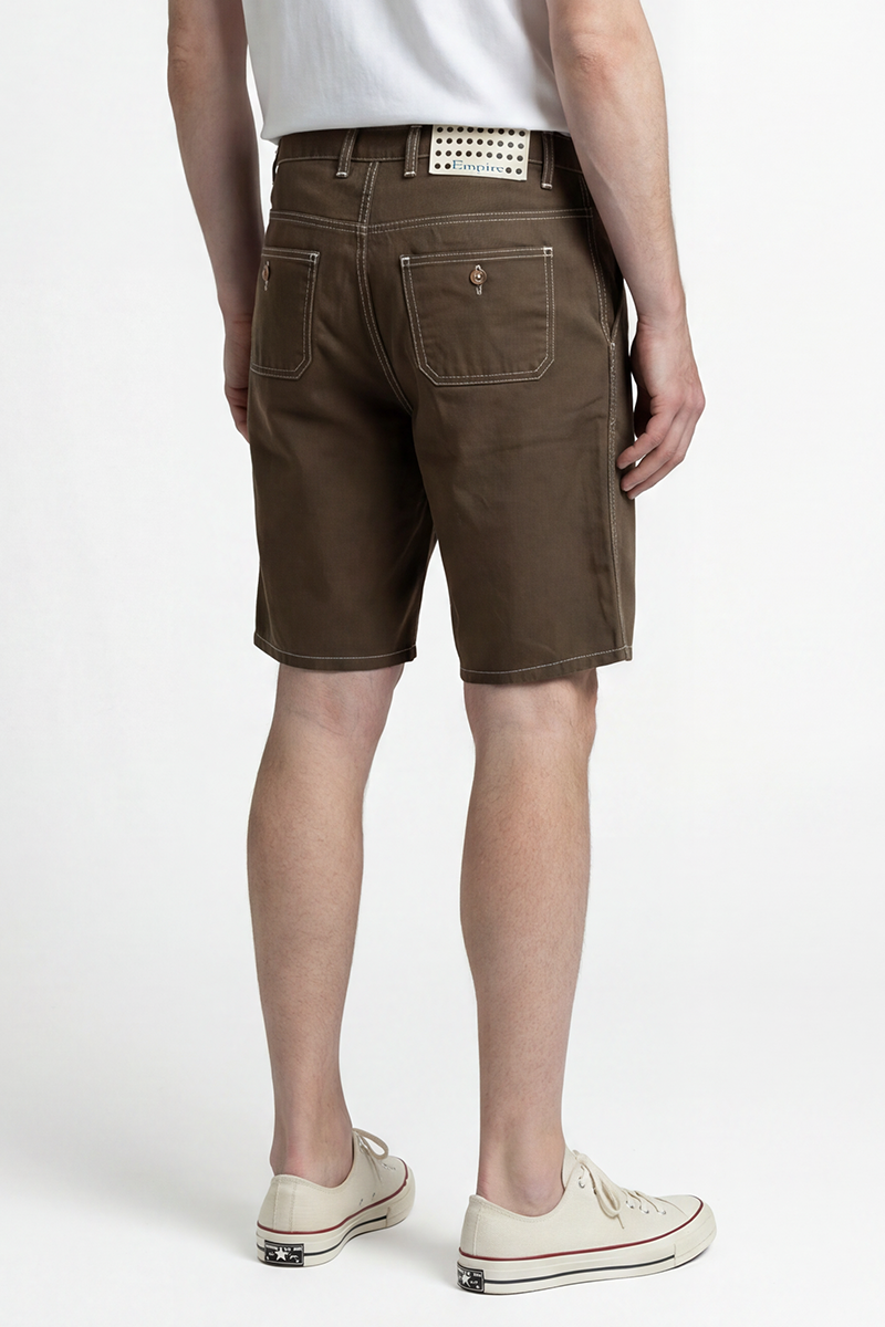 Tommy Khaki Twill Shorts - Image 3