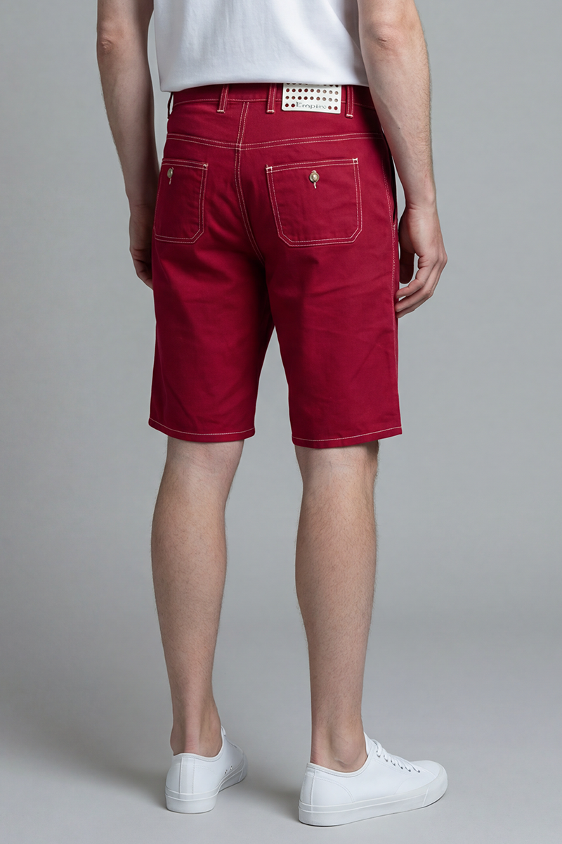 Tommy Redcurrant Twill Shorts - Image 3