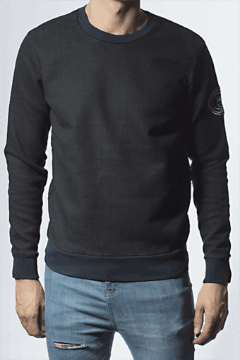 empire jeans ribbed denim jumper