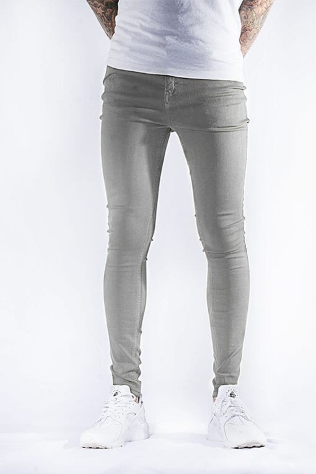 Ice Grey Super Skinny Mens Jeans Empire Jeans