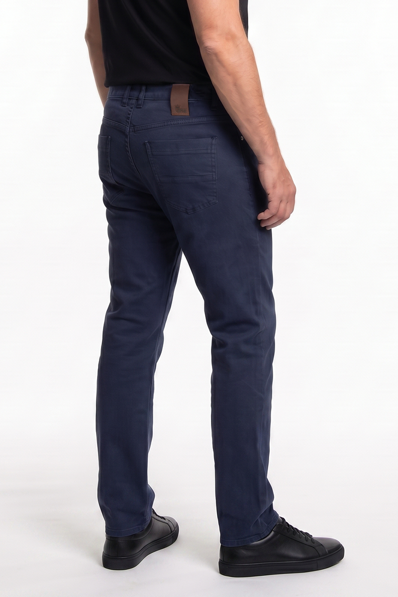 Oliver Navy Stretch Twill Straight Fit - Image 3