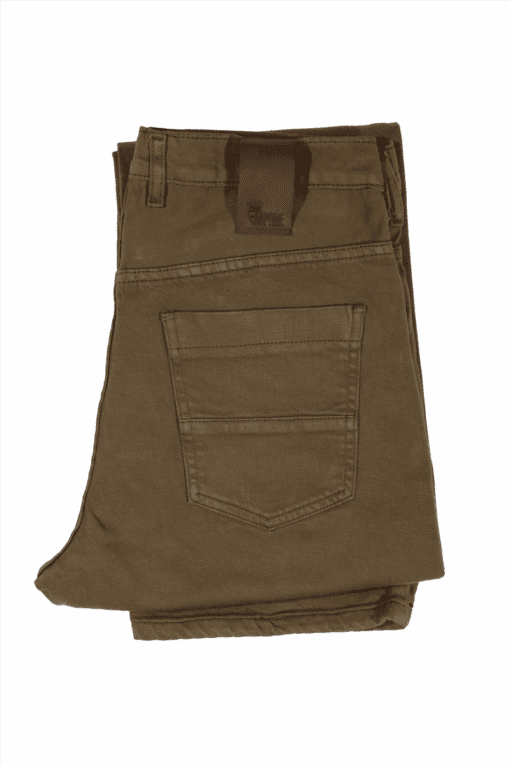 Oliver Khaki Stretch Twill Straight Fit - Image 2