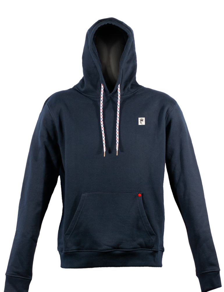 Jonah Navy Rubber Print Hoodie