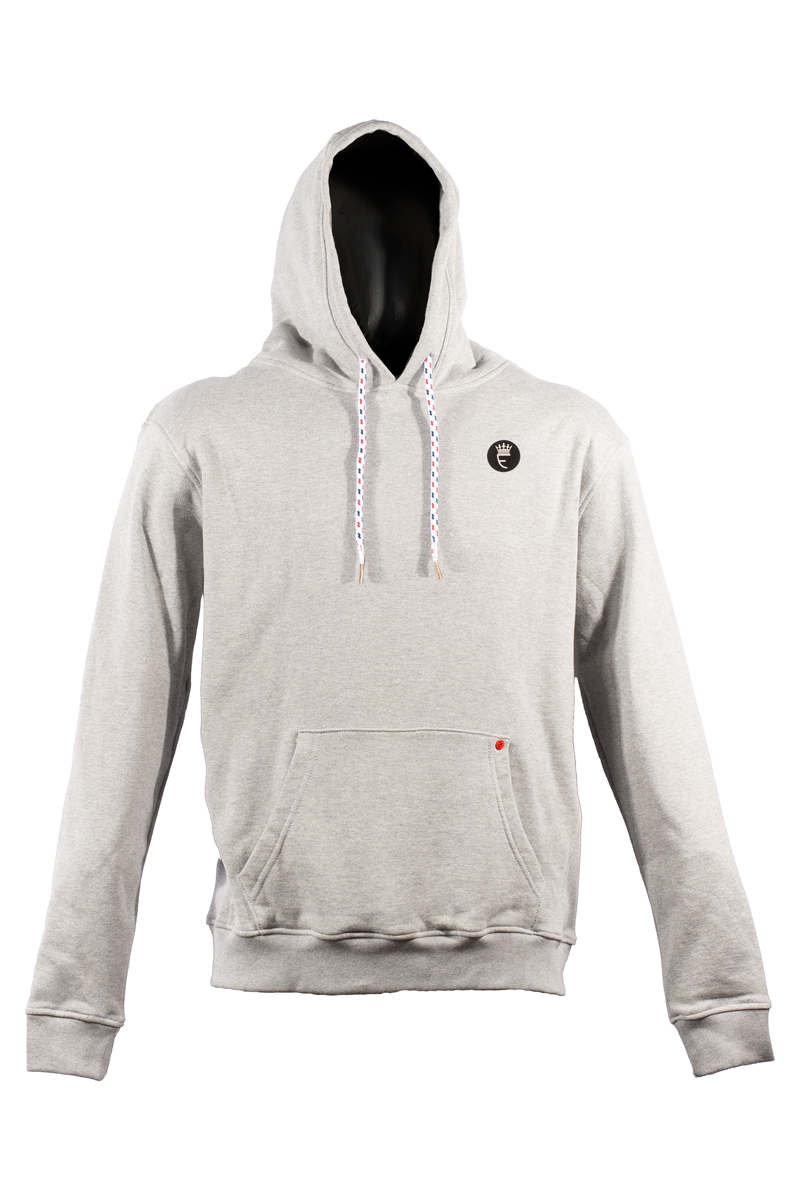 Jude Grey Rubber Print Hoodie